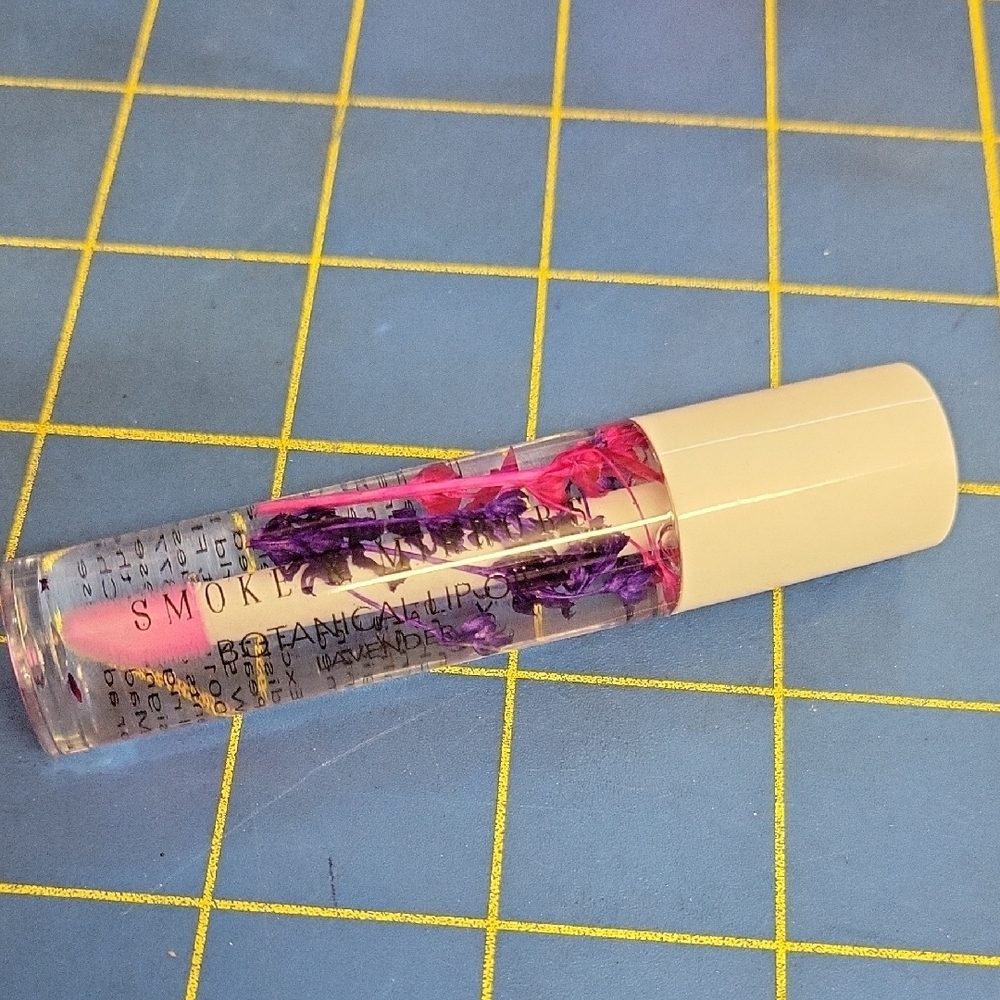 Smoke & Mirrors Lavender Botanical Lip Gloss Pink & Purple Flowers 5ml
